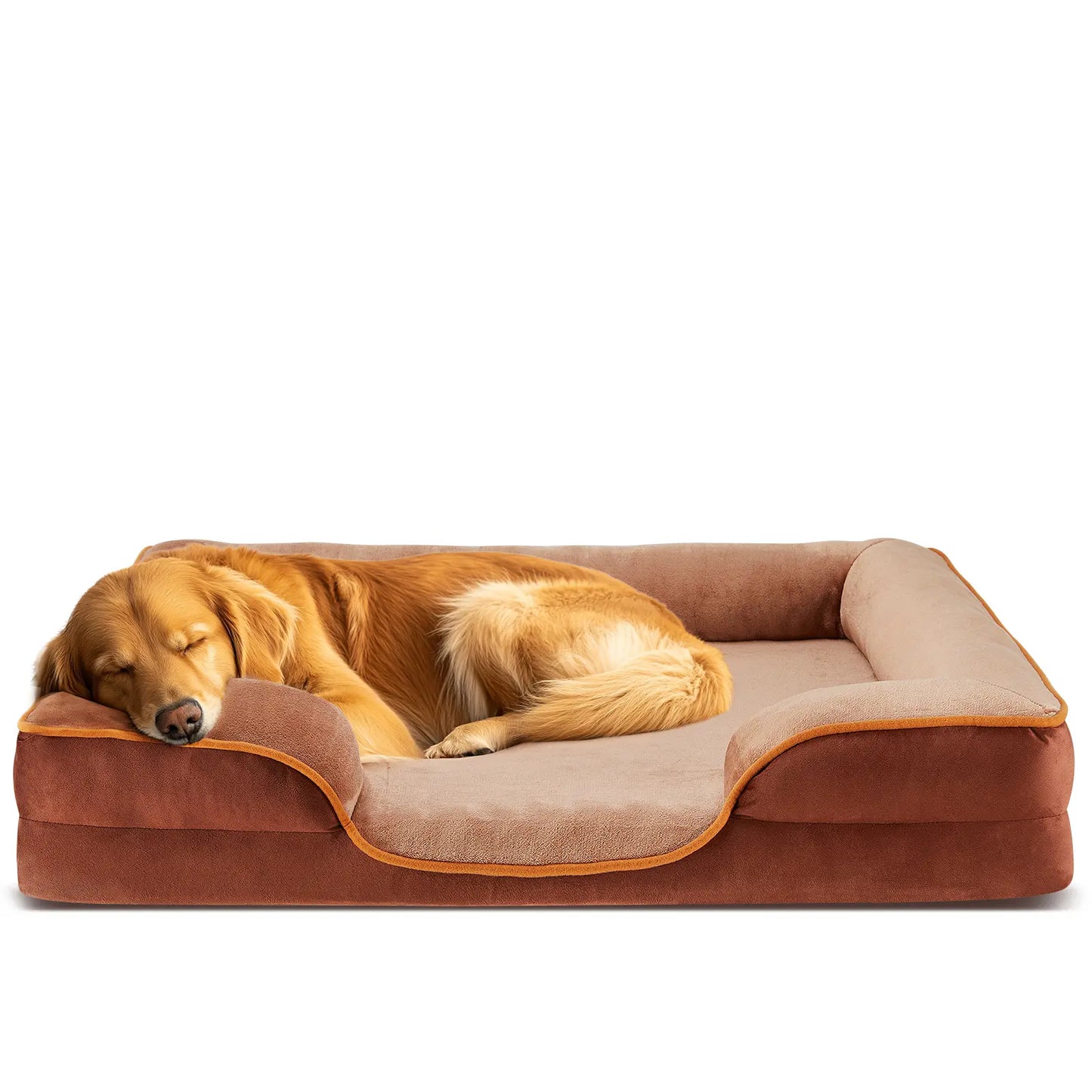 Orthopedic Memory Foam Dog Bed for Large Breeds - Enhanced Cushioning, Firm Support, and Joint Relief with Washable Cover, Non-Slip Base, and Waterproof Design