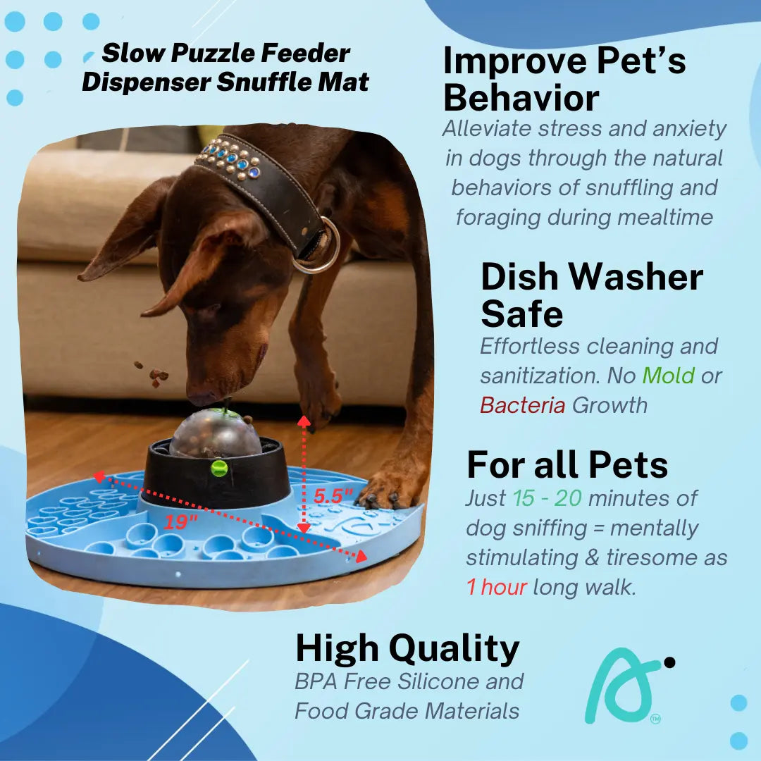 8-in-1 Multifunctional Interactive Snuffle Mat Puzzle for Dogs and Cats